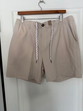 chubbies Beige Elastic Waist Casual Shorts